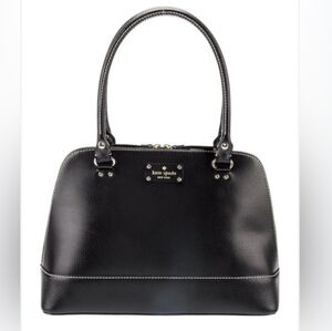 Kate Spade Black Wellesley Rachelle Satchel Leather